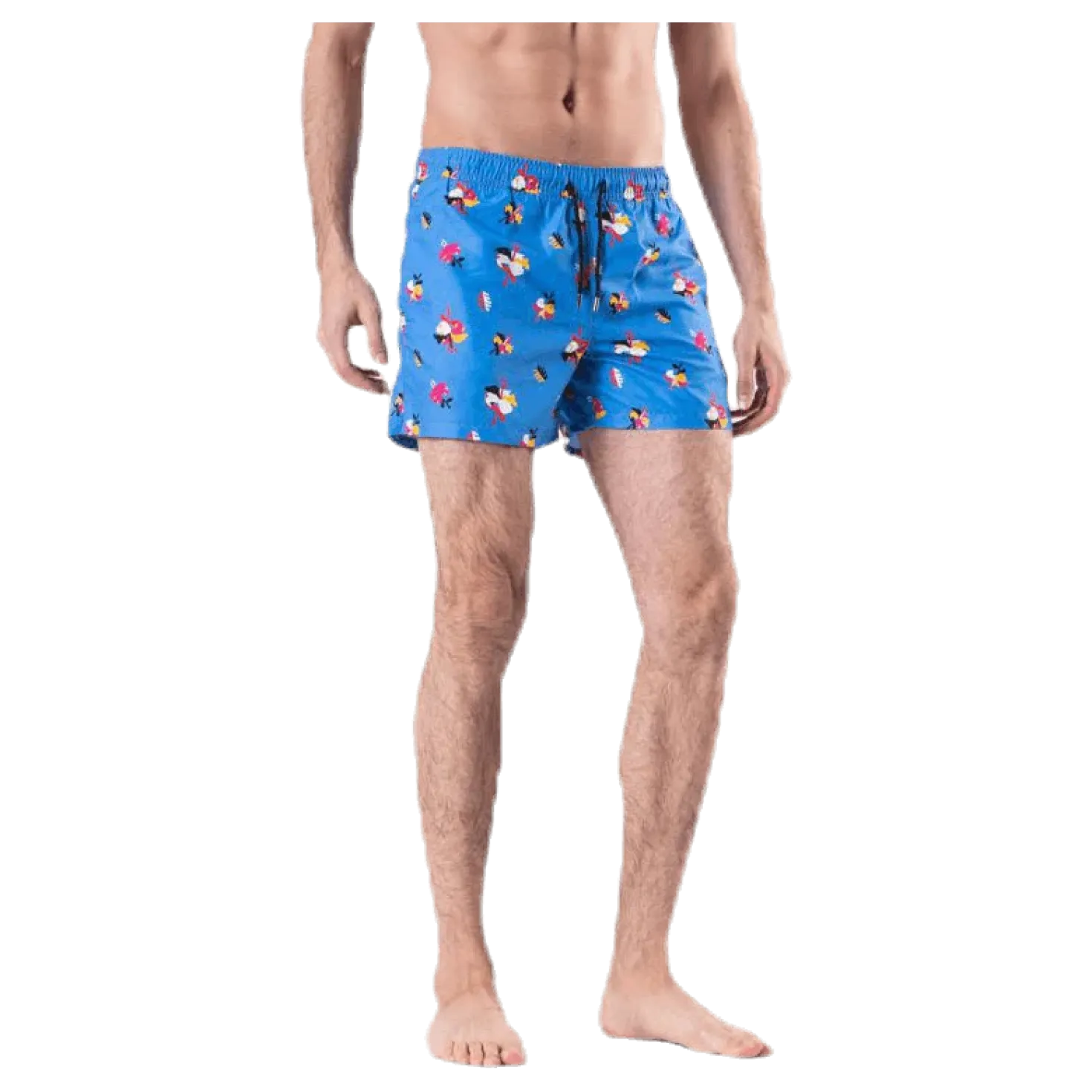 Hibiscus Swim Shorts Blue