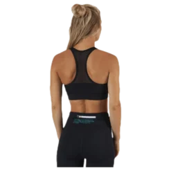 High Impact Front Zip Bra Black