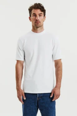 High-Neck Tee White