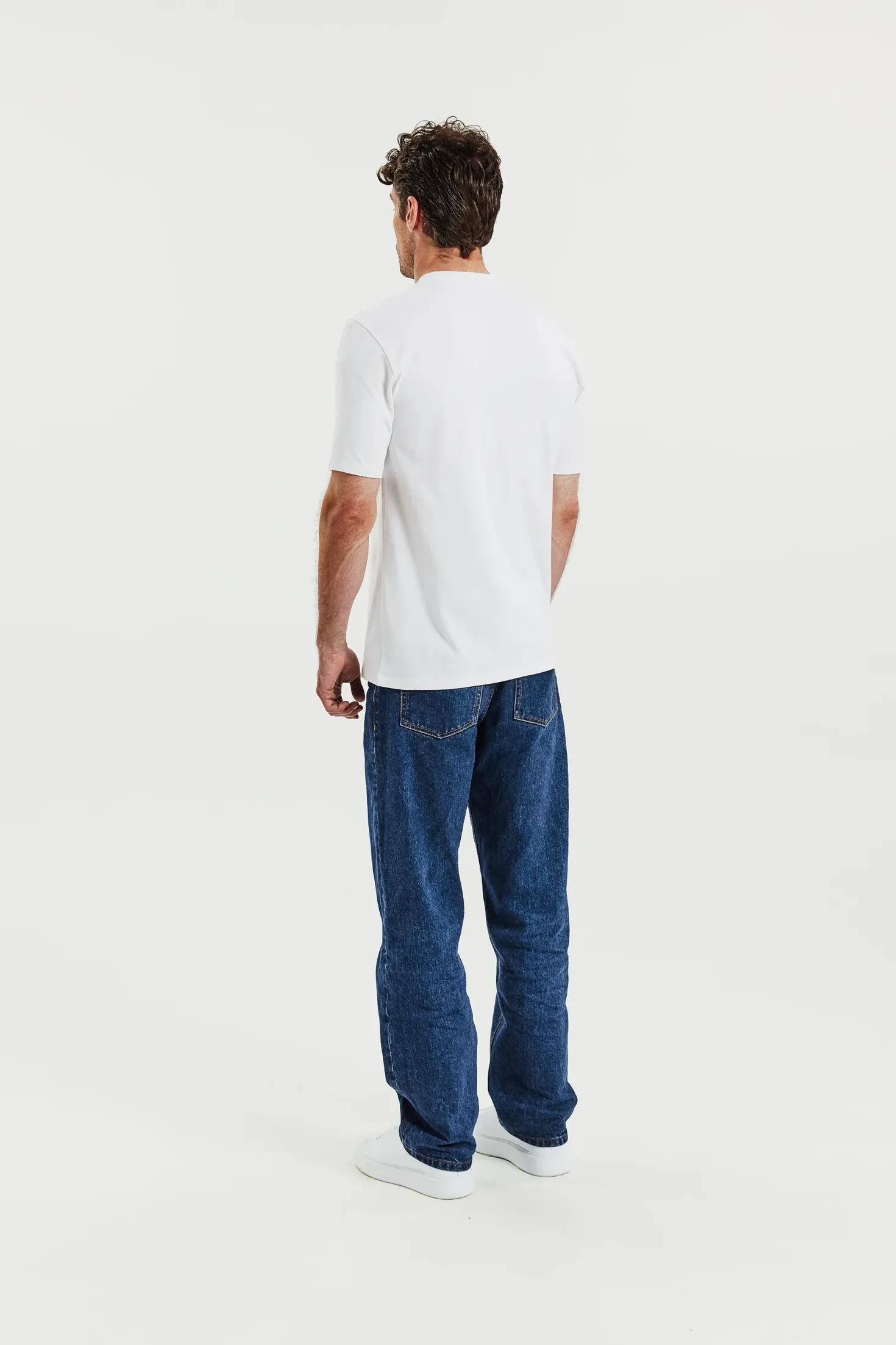 High-Neck Tee White