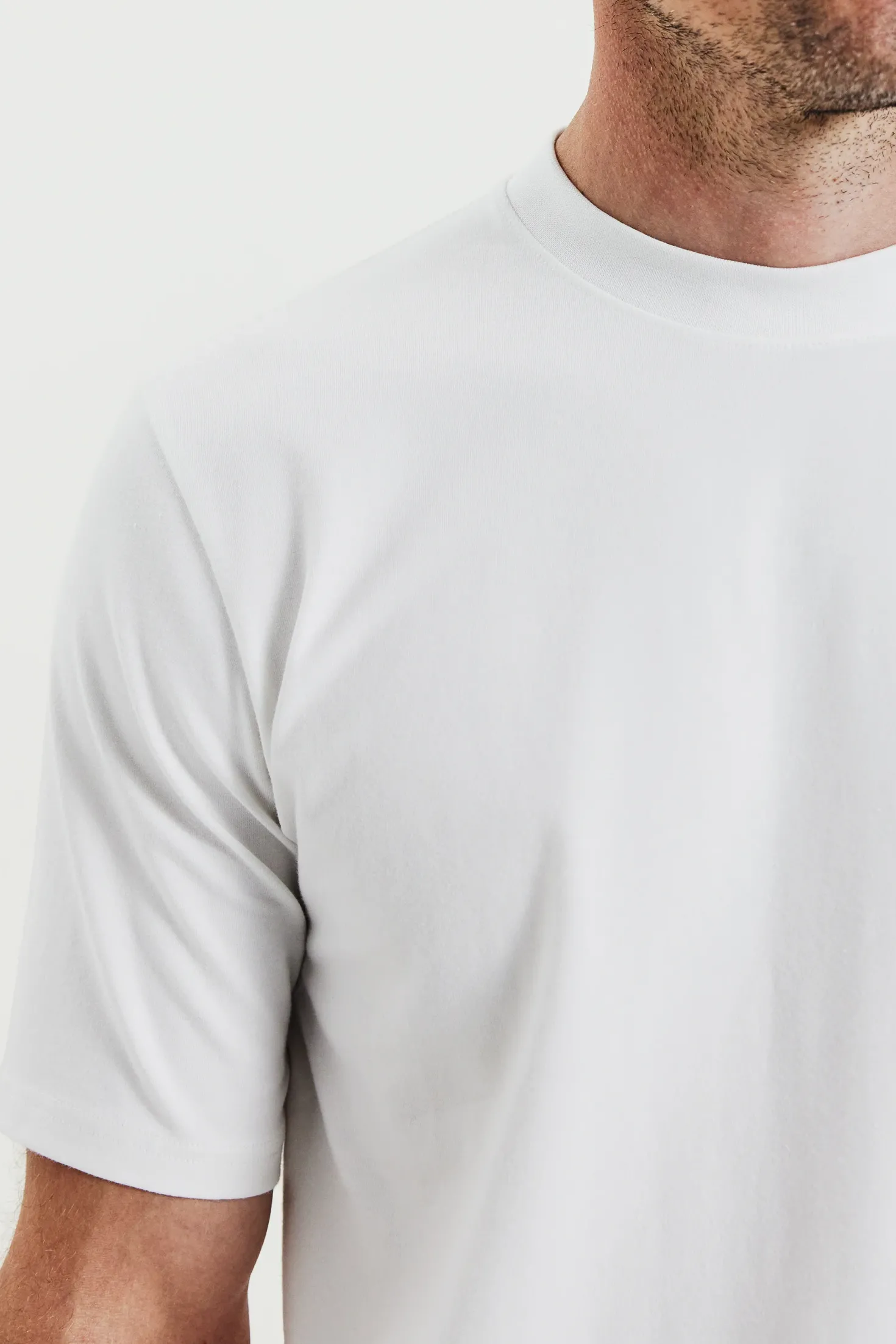 High-Neck Tee White
