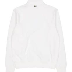 High Neck Zip-up Print Sweatsh White 70v
