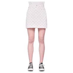 High Rise Mini Skirt White