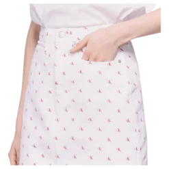 High Rise Mini Skirt White