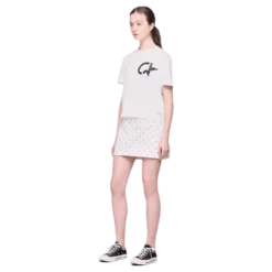High Rise Mini Skirt White