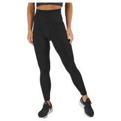 High Waist Tights - Side Pocke Black
