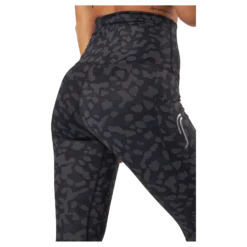 High Waist Tights - Side Pocke Leopard