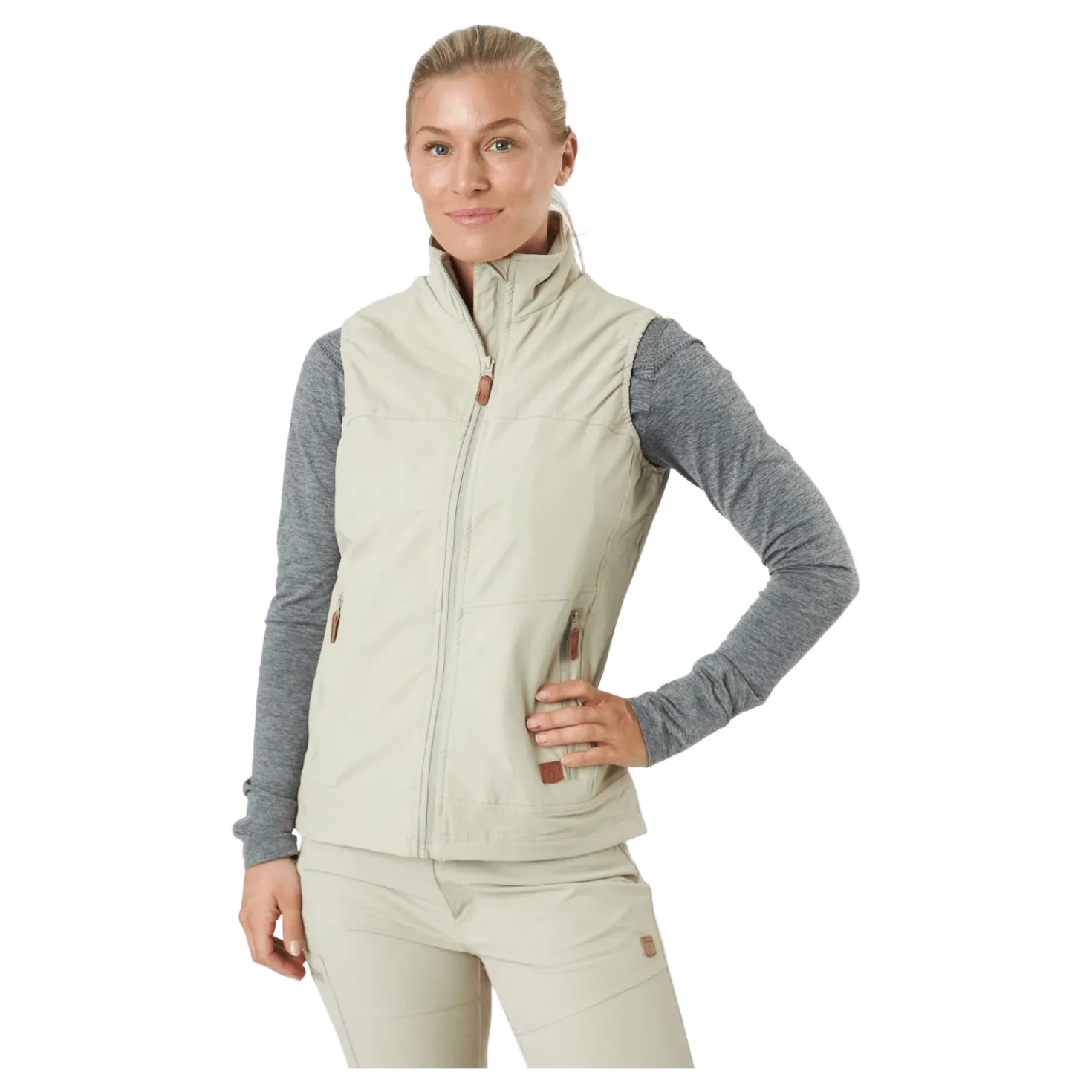 Himalaya Vest Wmn Khaki