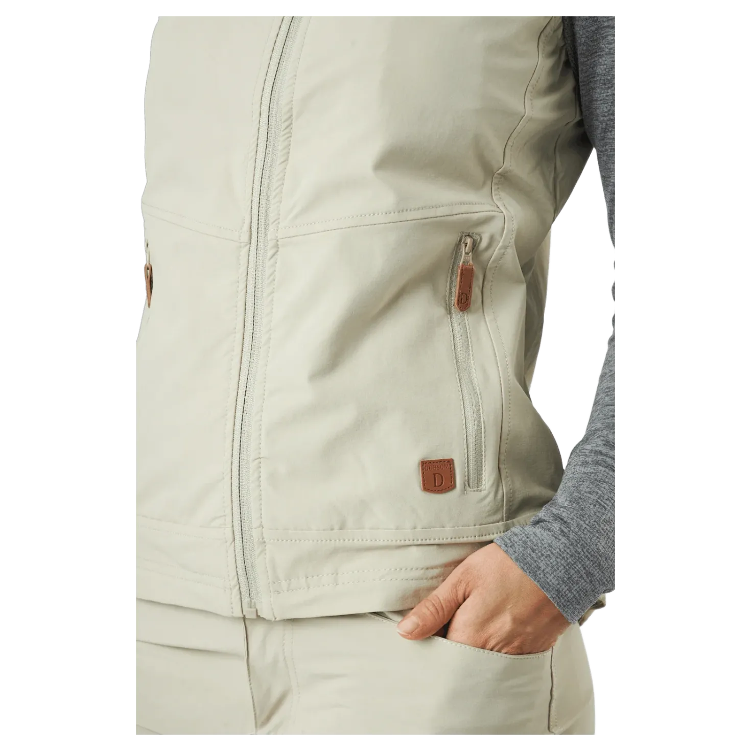 Himalaya Vest Wmn Khaki