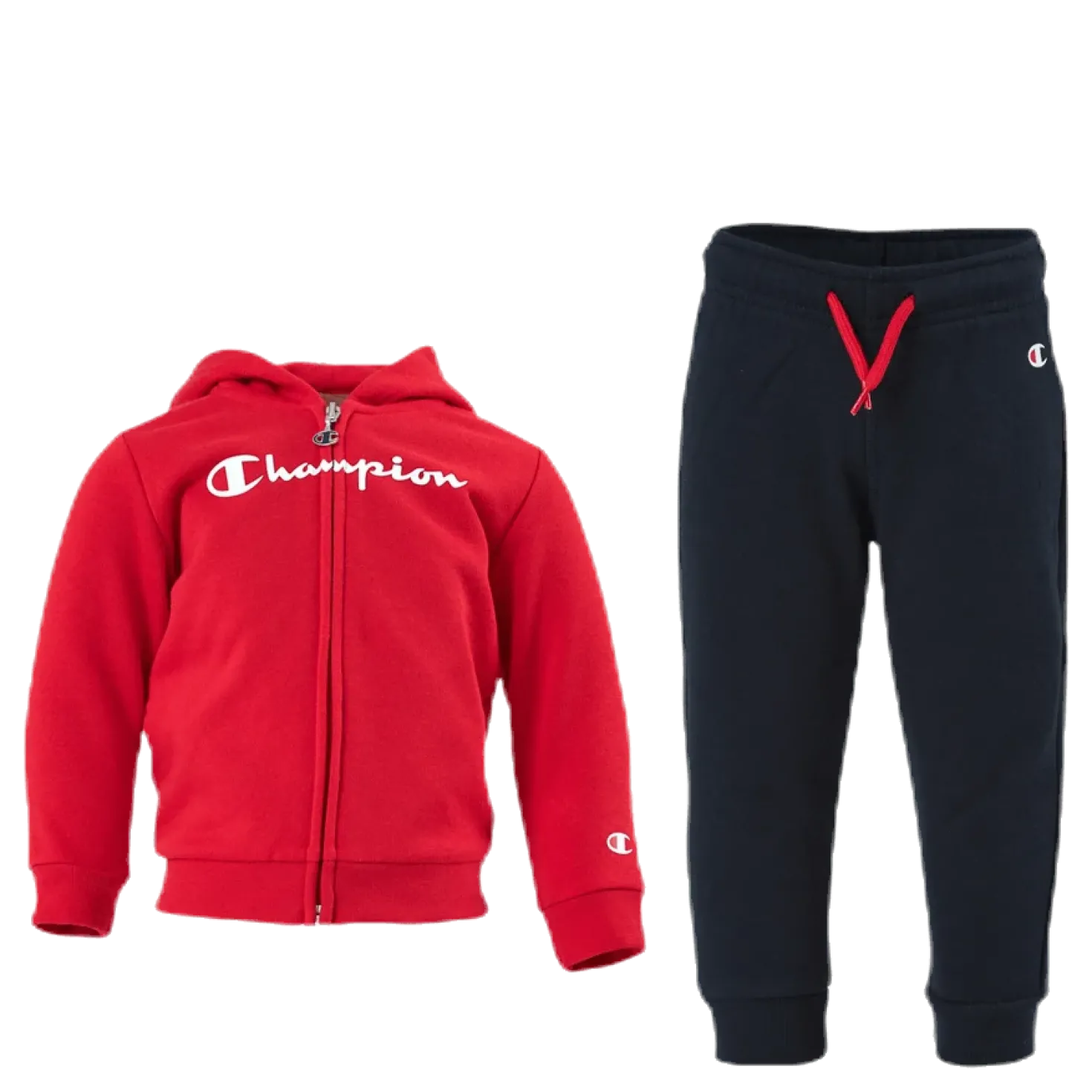 Hooded Full Zip Suit Junior Red