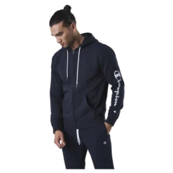 Hooded Full Zip Sweatshirt Blue