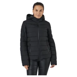 Hooded Polyfilled Jacket Black Beauty
