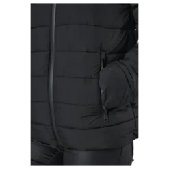 Hooded Polyfilled Jacket Black Beauty