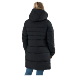 Hooded Polyfilled Jacket Black