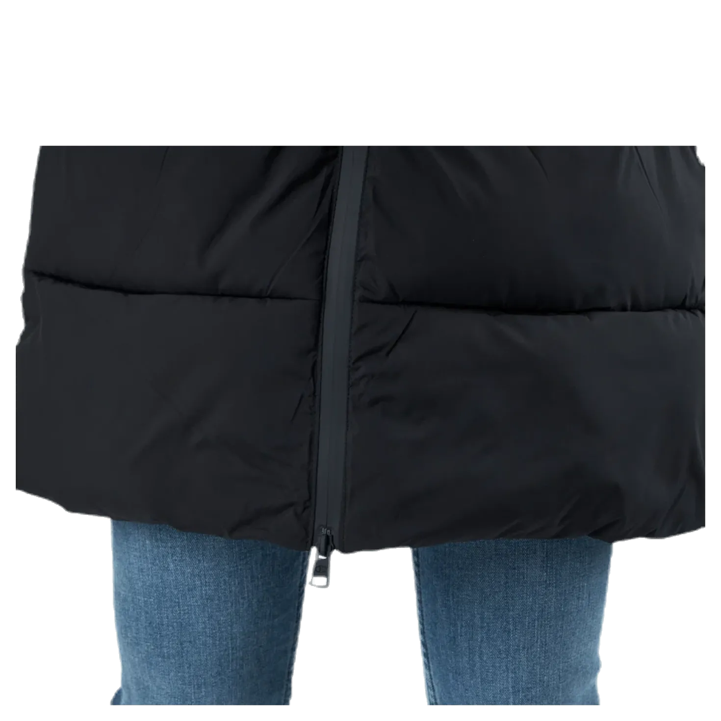 Hooded Polyfilled Jacket Black
