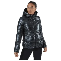 Hooded Polyfilled Jacket Black