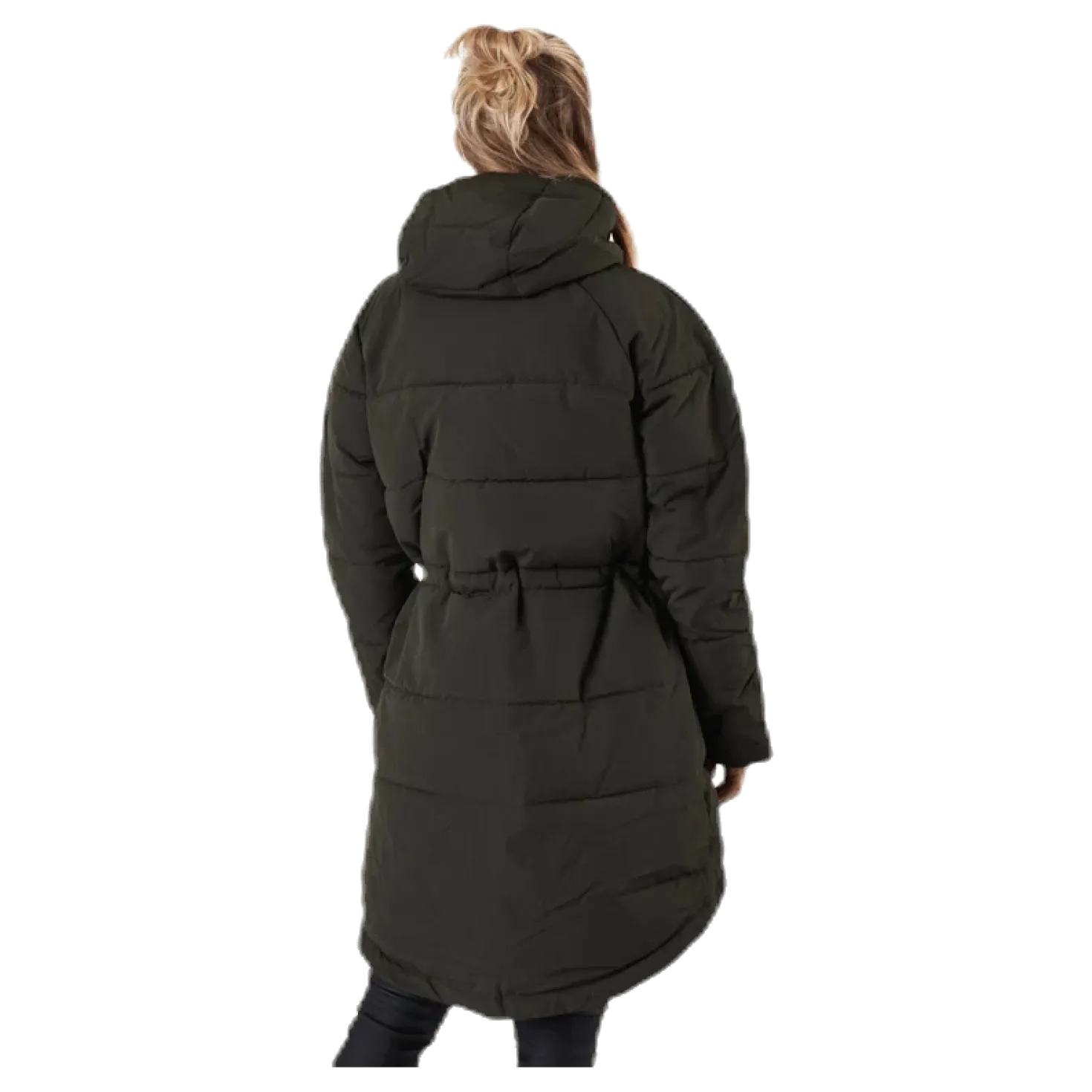 Hourglass Puffer Jacket Green