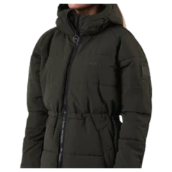 Hourglass Puffer Jacket Green