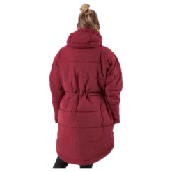 Hourglass Puffer Jacket Red
