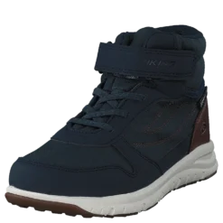 Hovet Mid WP Navy/Cognac