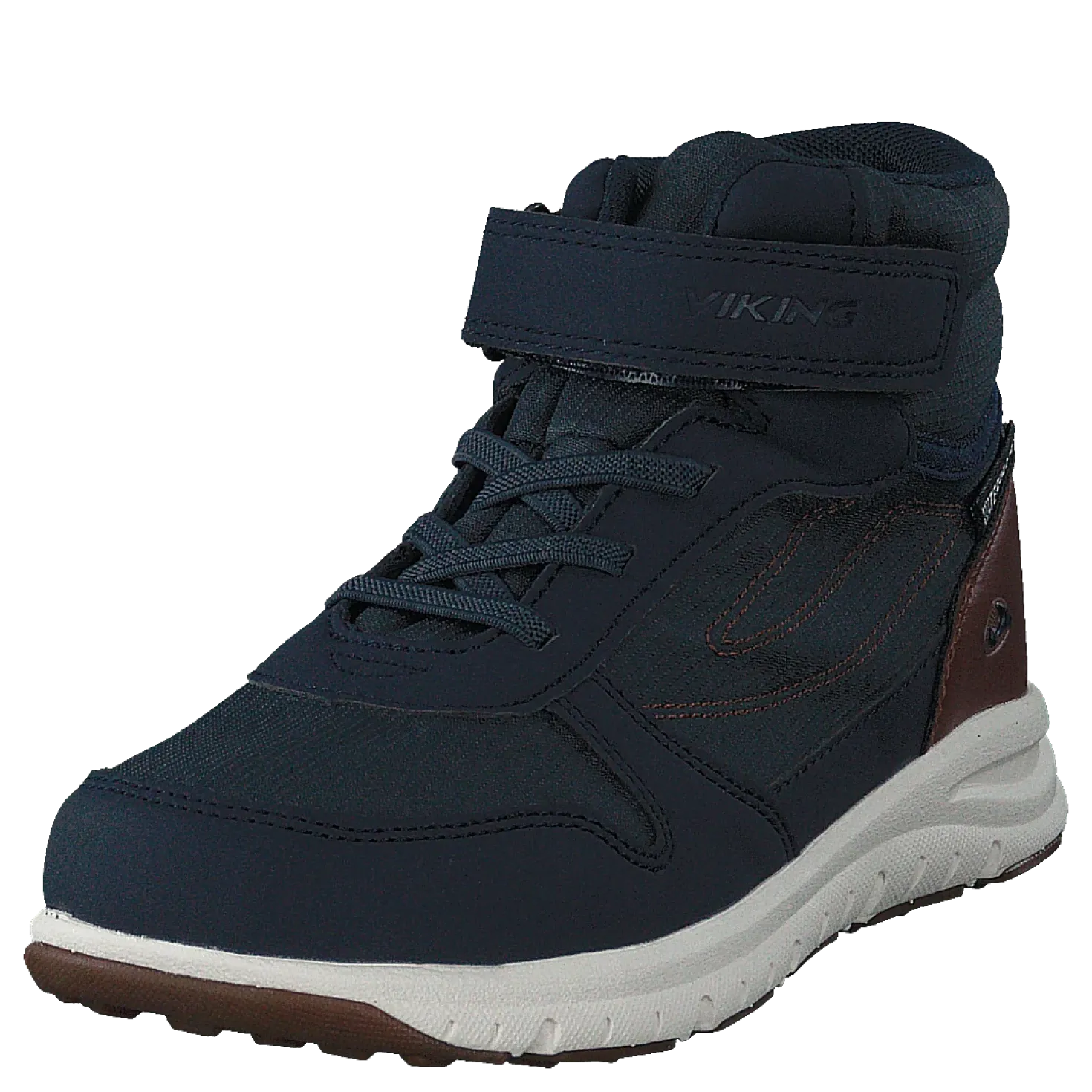 Hovet Mid WP Navy/Cognac