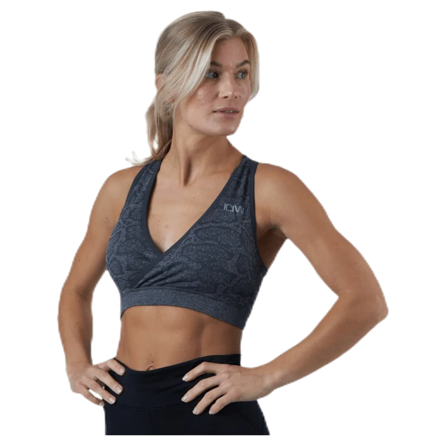 ICIW Snake Seamless Sports Bra Grey