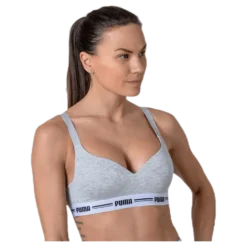 Iconic Padded Top Grey