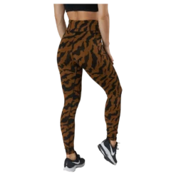 Iconic Printed 7/8 Tights Escape Brown