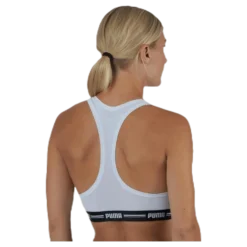 Iconic Racer Back Top White