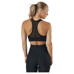 Iconic Wool Sports Bra Black Logo