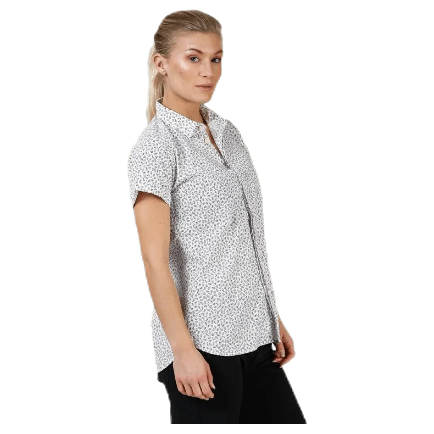 Idun SS Shirt Patterned/White