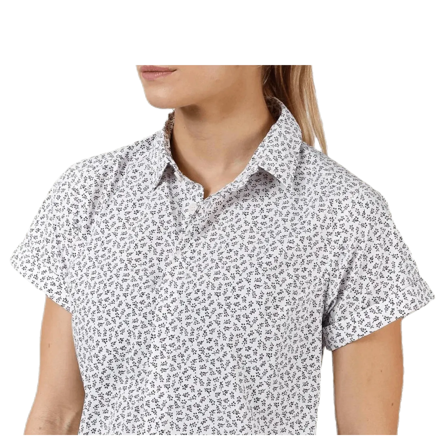Idun SS Shirt Patterned/White