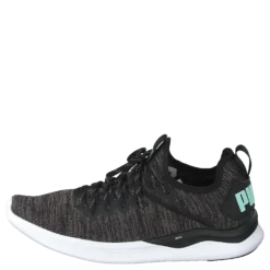 Ignite Flash Evoknit Sr Wn's Puma Black-charcoal Gray-aqua