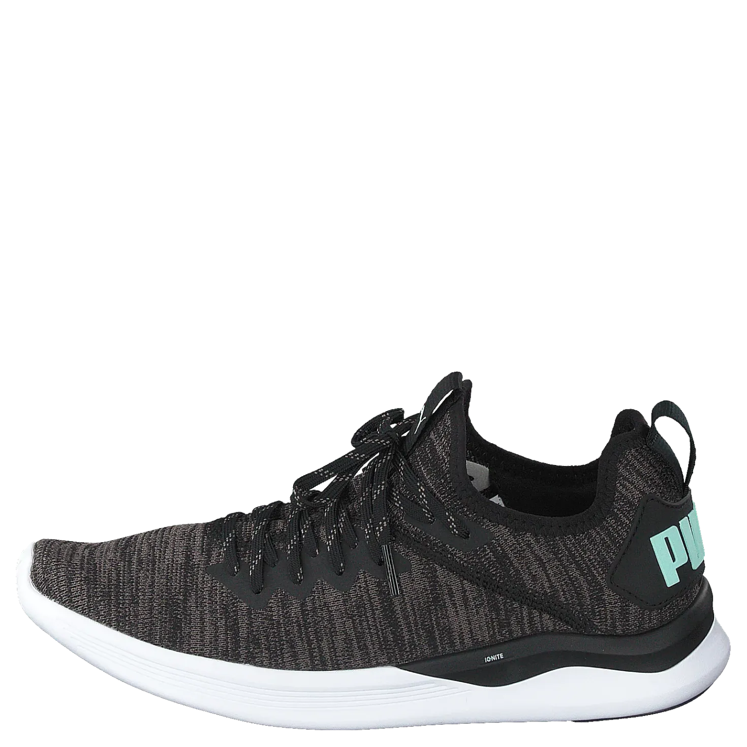 Ignite Flash Evoknit Sr Wn's Puma Black-charcoal Gray-aqua
