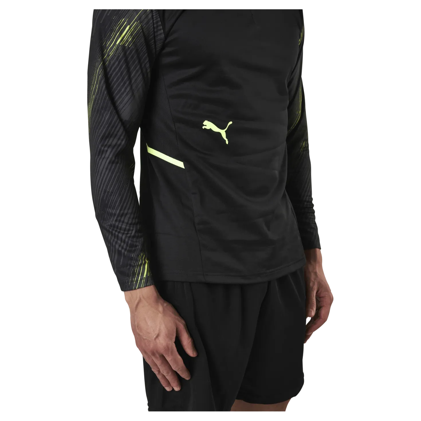 Individual Cup Training 1/4 Zip Top Black/Yellow