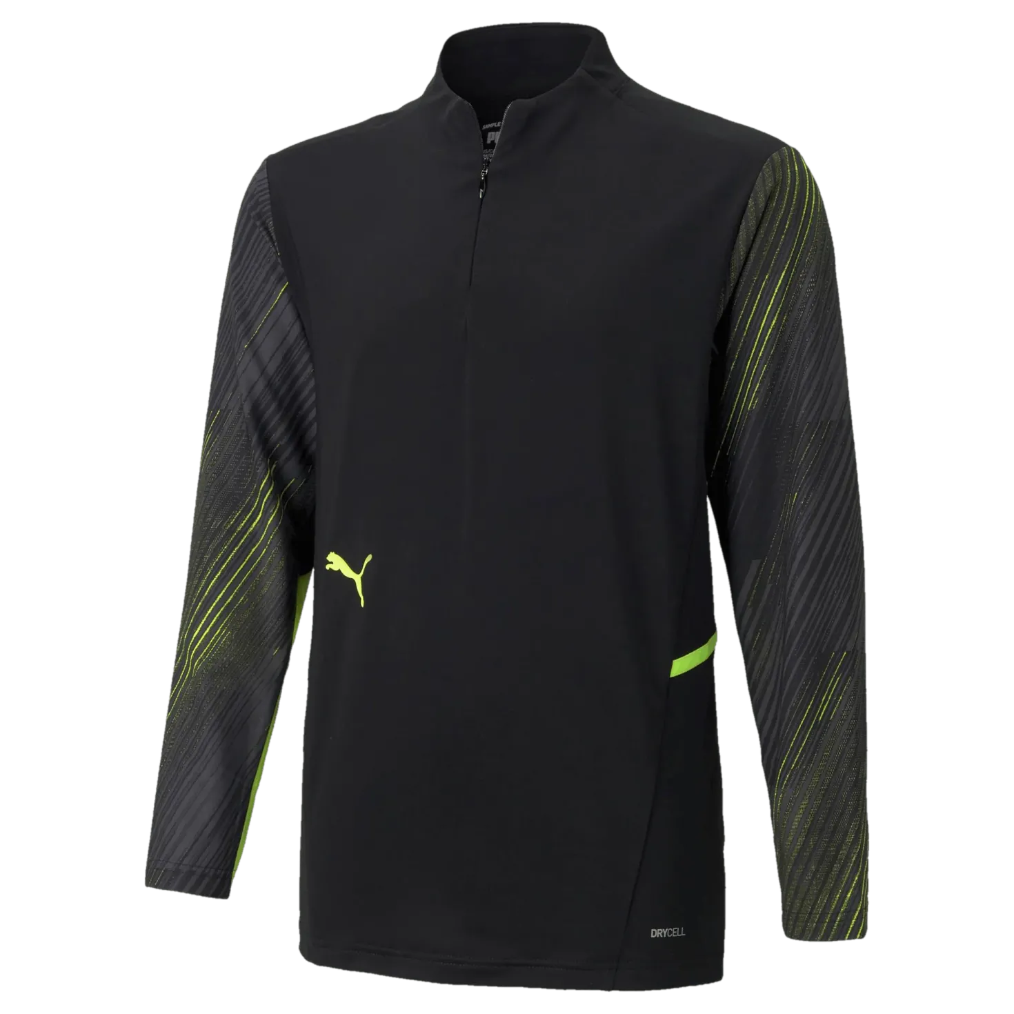 Individual Cup Training 1/4 Zip Top Black/Yellow