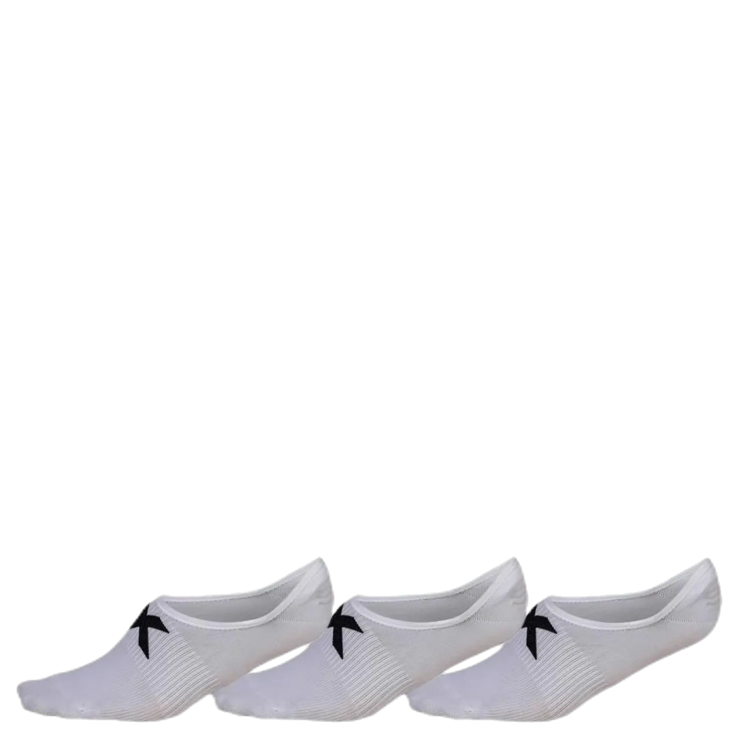 Invisible Sock 3 Pack White/Black