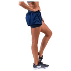 2-In-1 Woven Short 3" Blue