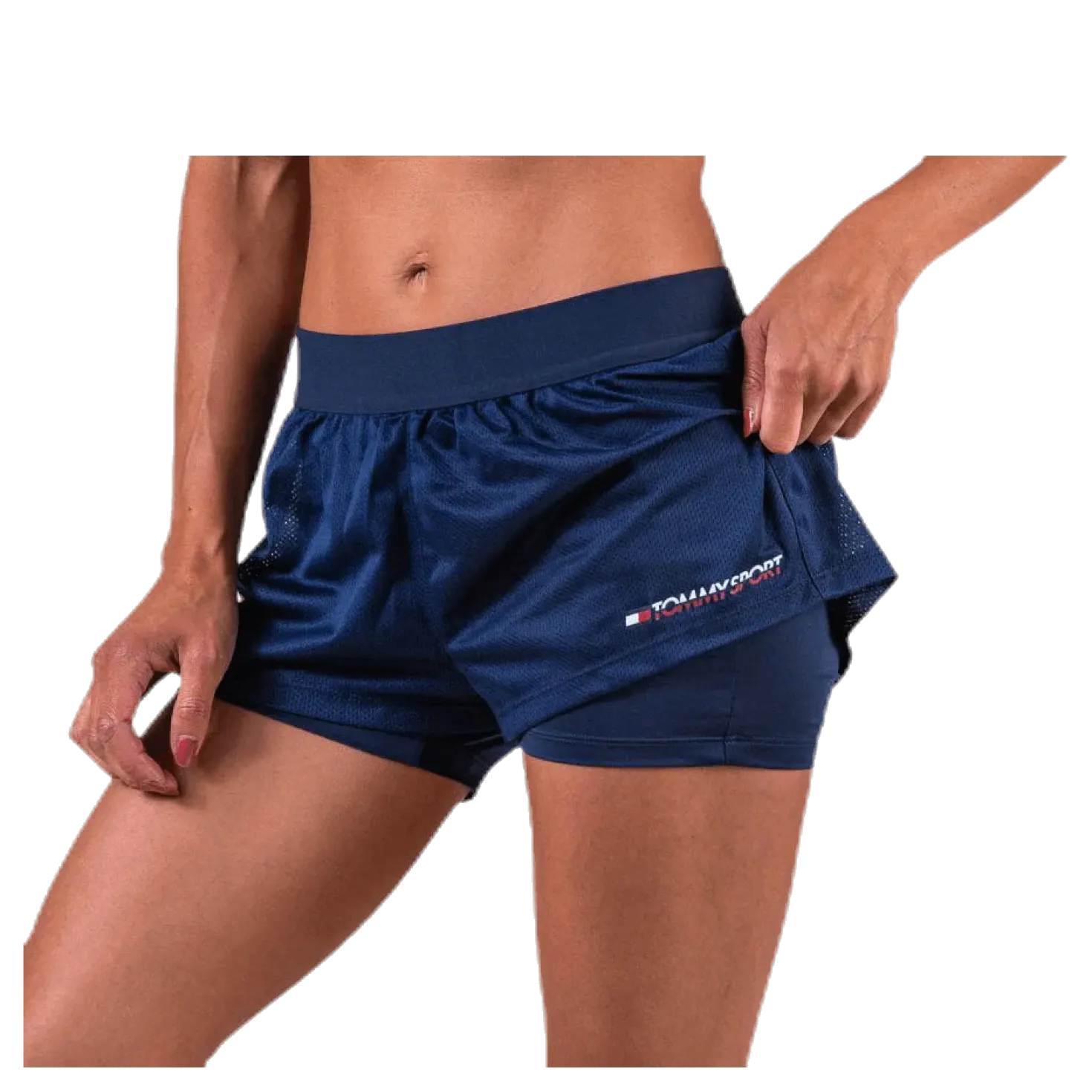 2-In-1 Woven Short 3" Blue