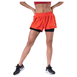 3" 2-IN 1 Woven Short LBR Orange
