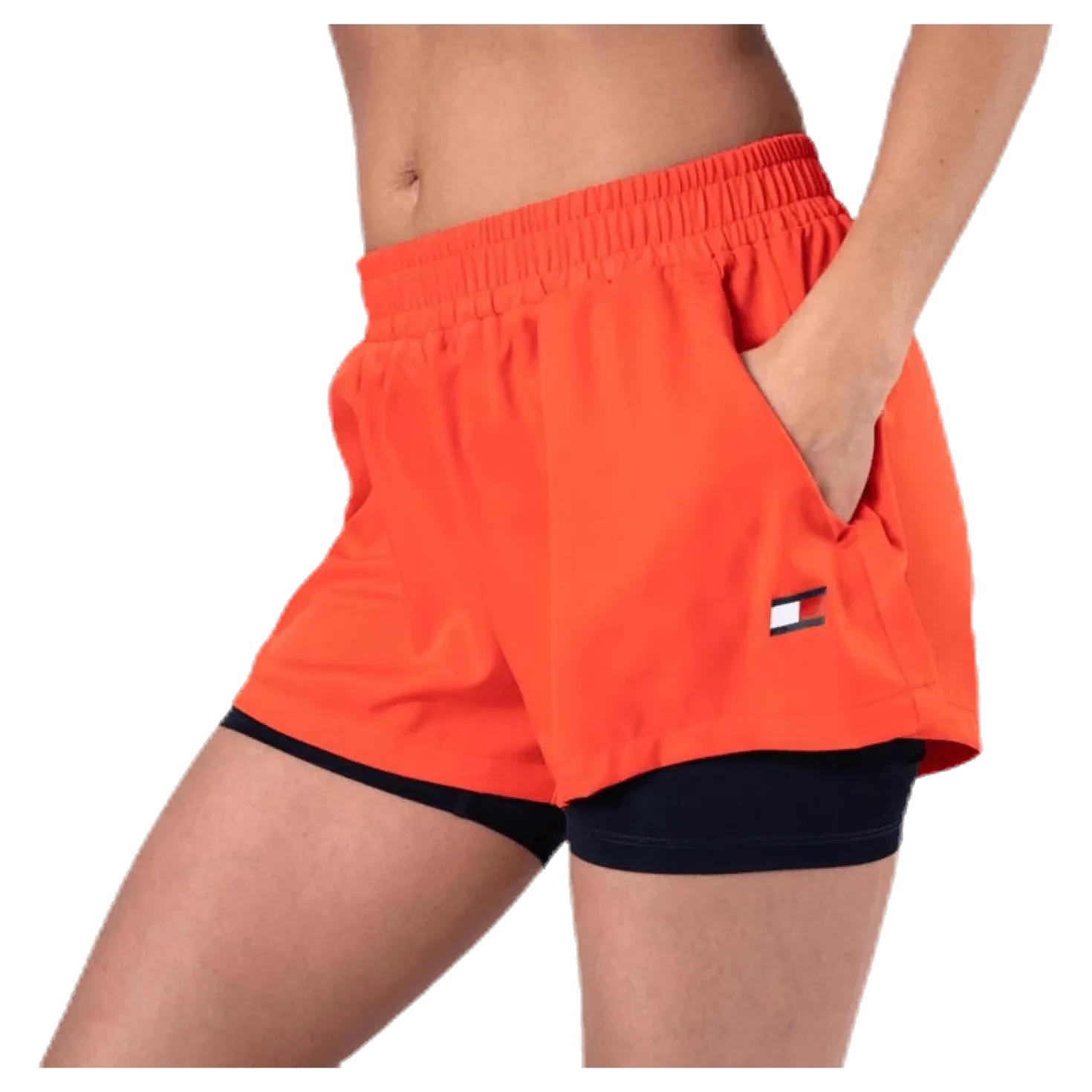 3" 2-IN 1 Woven Short LBR Orange