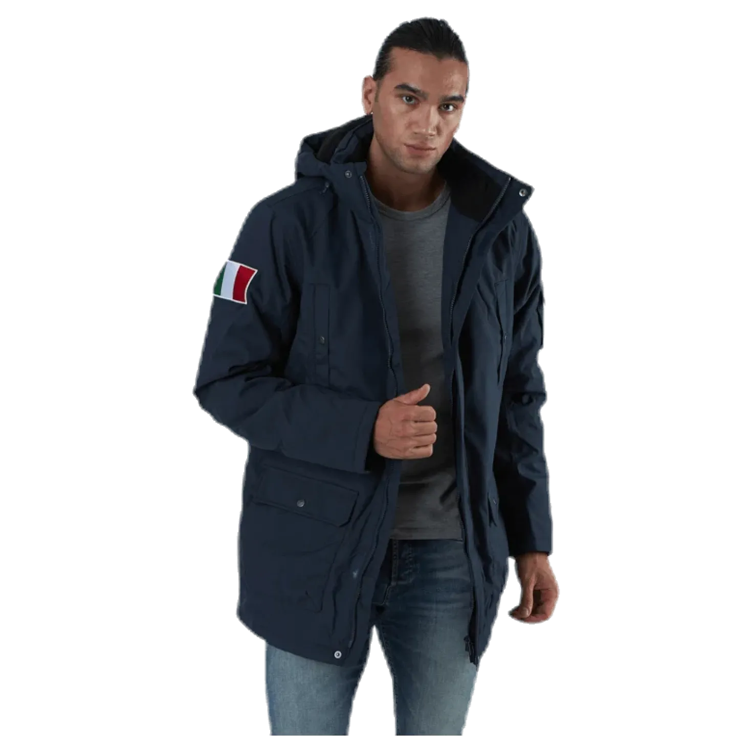 Jackson Winter Jacket Hood Blue
