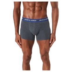 Jacoliver Trunks 5 Pack Noos Dark Grey Melange
