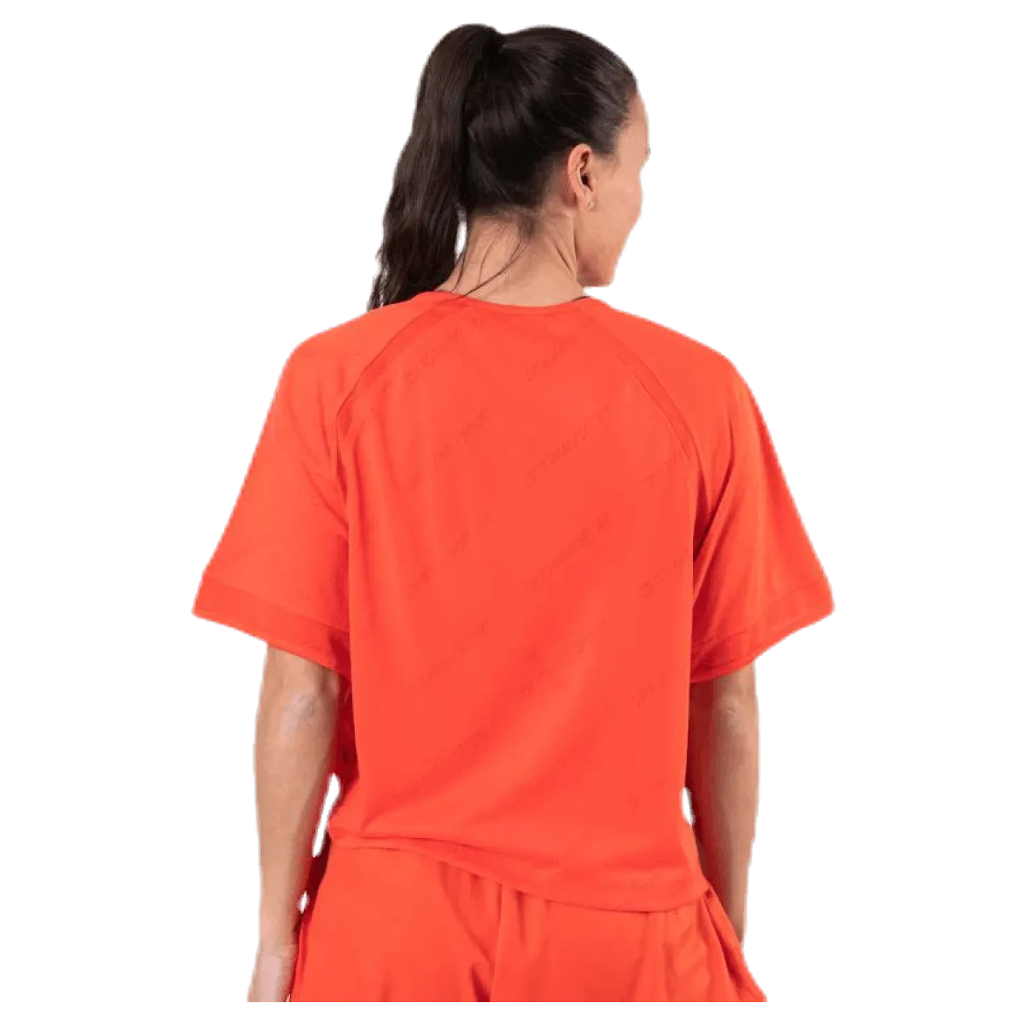Jacquard Performance Boxy Top Orange