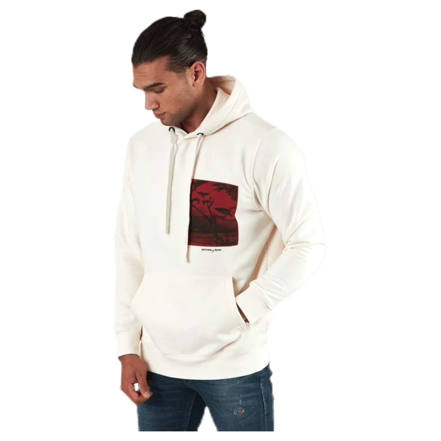 Jade Sweat Hood White