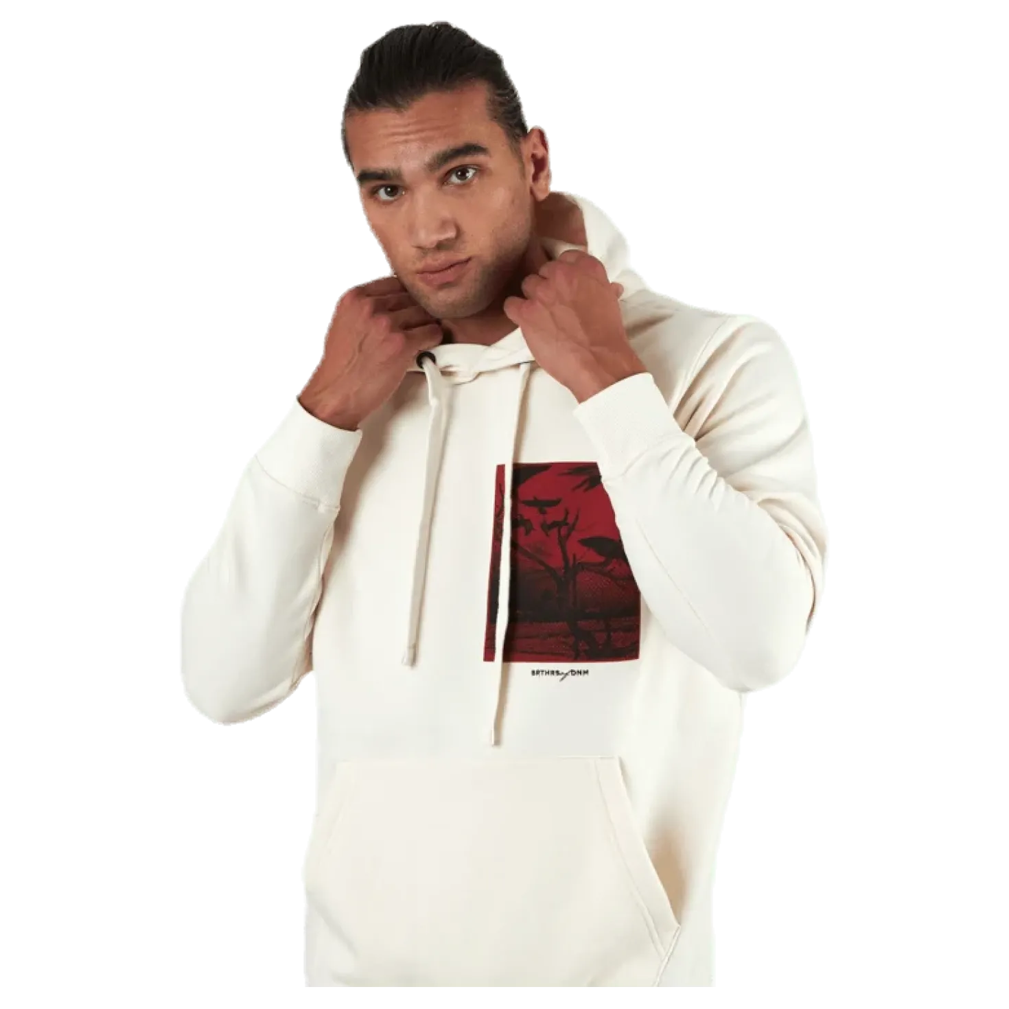 Jade Sweat Hood White
