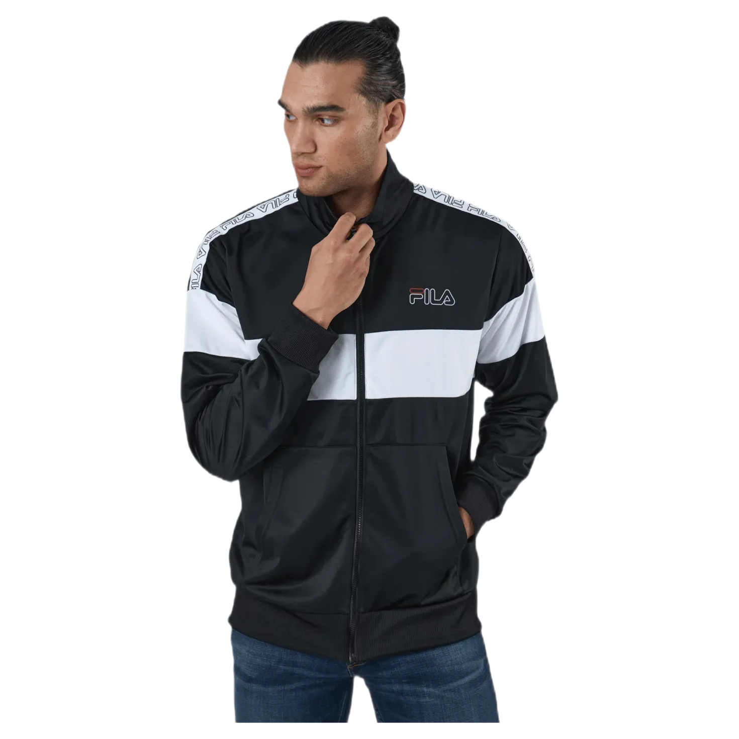 Jairus Taped Track Jacket Black