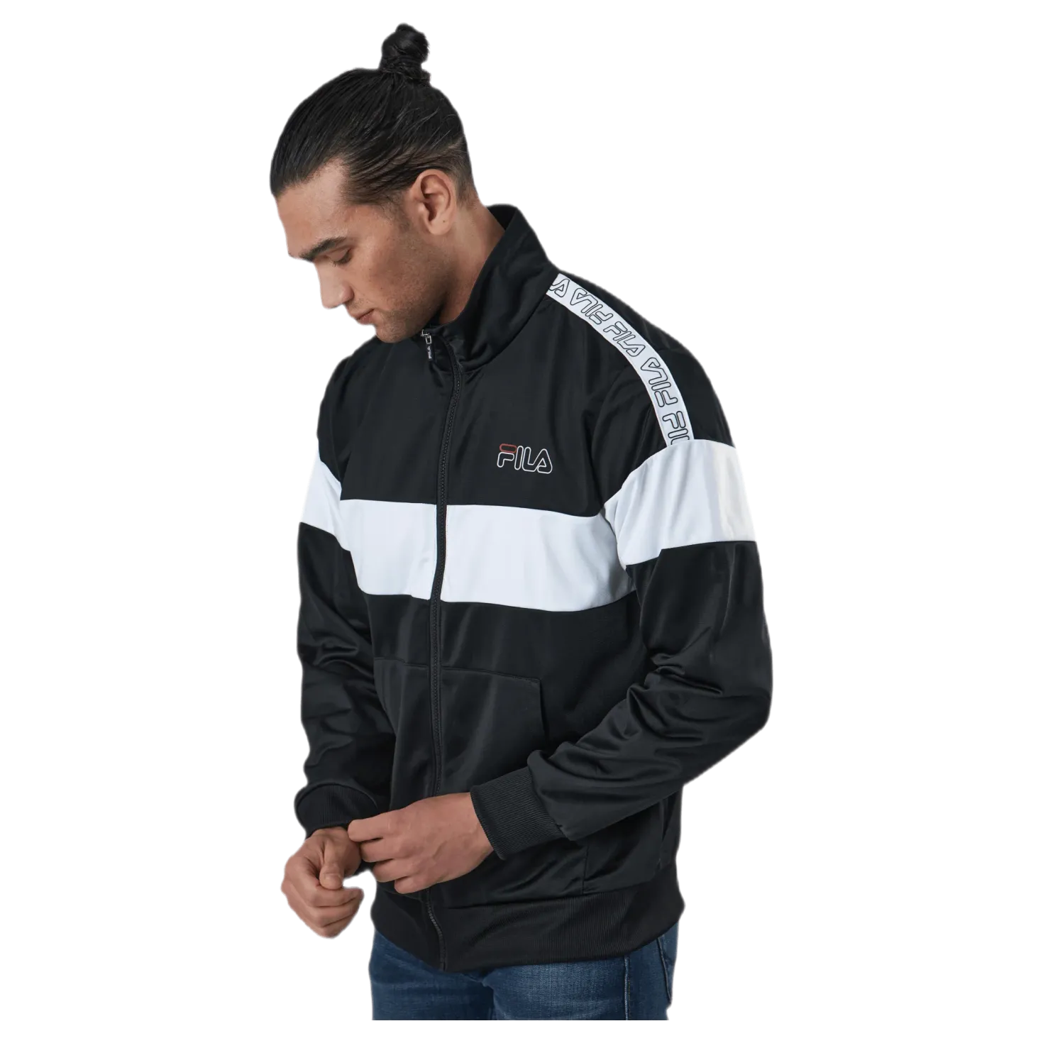 Jairus Taped Track Jacket Black