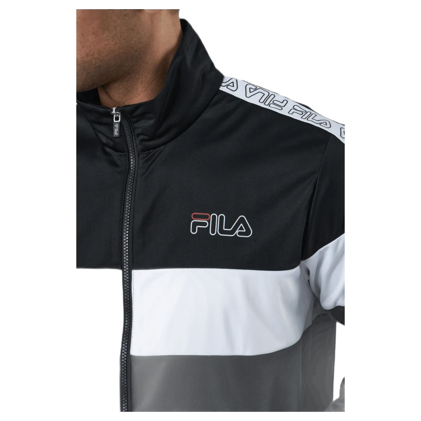 Jairus Taped Track Jacket Black