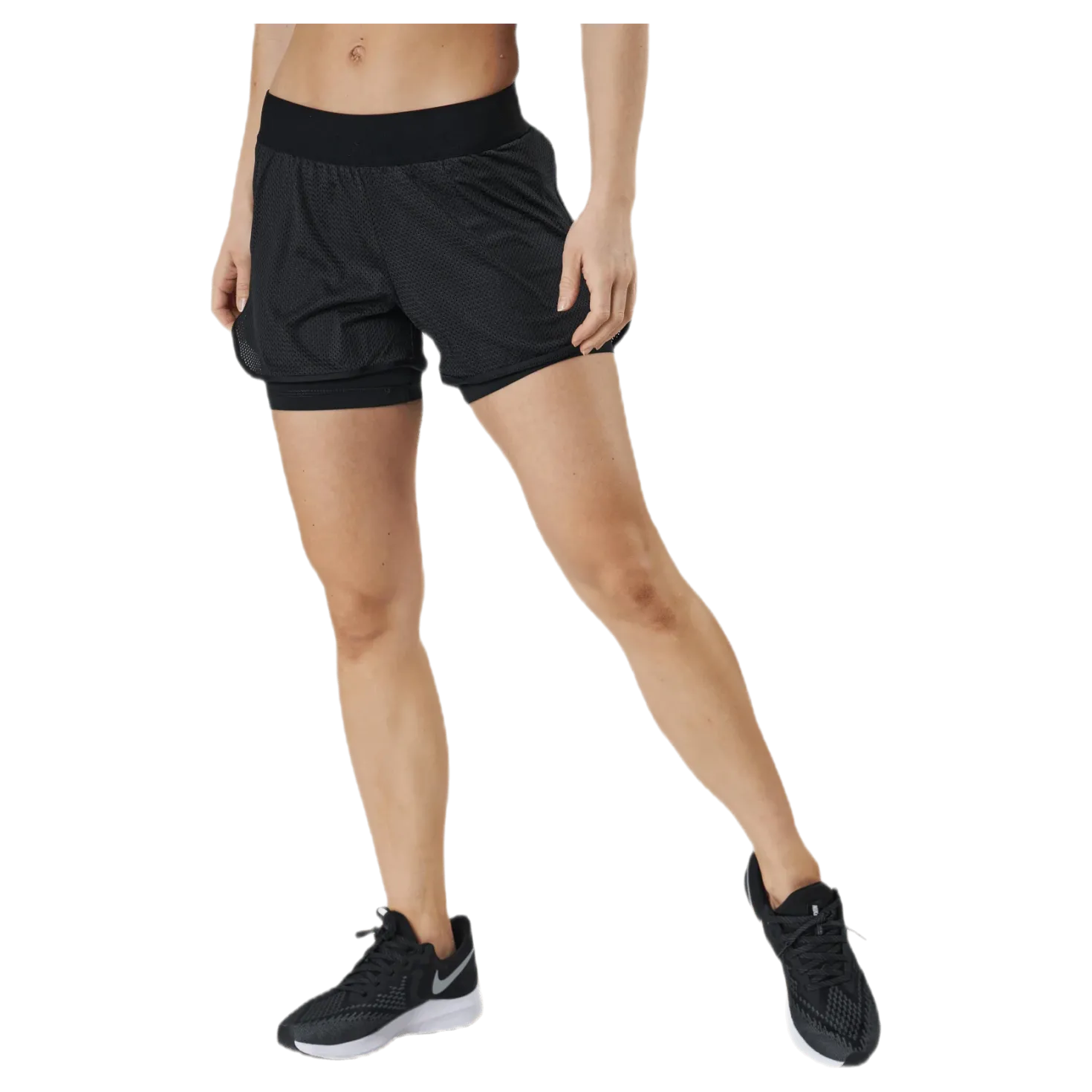 Jama Loose Train Shorts Black